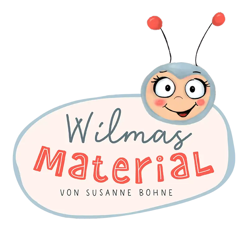 Logo Wilmas Material Wilma Wochenwurm Vorschulaufgaben zum Ausdrucken Erzieher Vorschule Kindergarten Kita Krippe Kopie