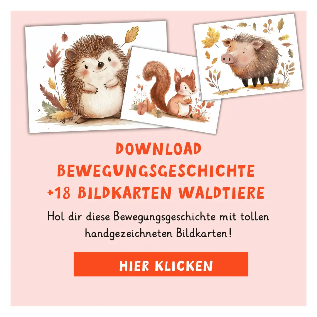 Bildkarten Tiere Bewegungsgeschichte Herbst Wilma Wochenwurm PDF